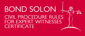 Bond Solon Expert Witness Certificate